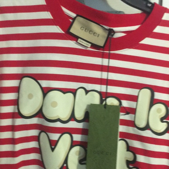 Gucci Top unisex new size medium oversized fits ladies large to x large. - Picture 3 of 9